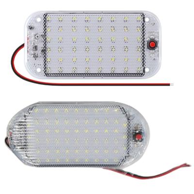 12V RV LED Panel Light, Length: 6'', 12-85Volt Interior Ceiling Dome Light with On/Off Switch,for RV