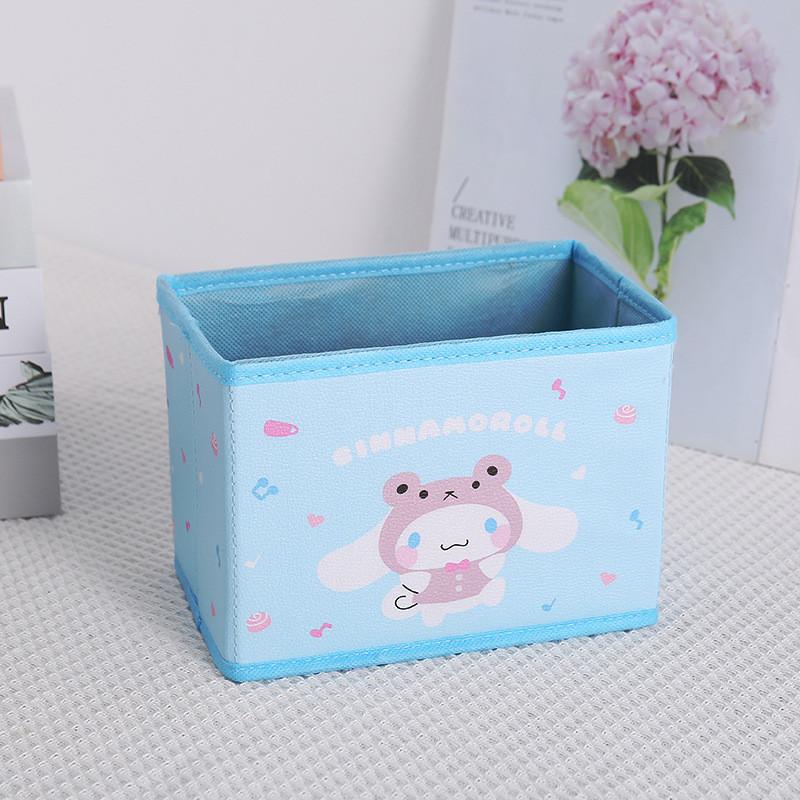 

Hello Kitty Kuromi Cinnamoroll Melody Узор Складной Настольный Ящик Для Хранения Для Офиса И Спальни White Hat