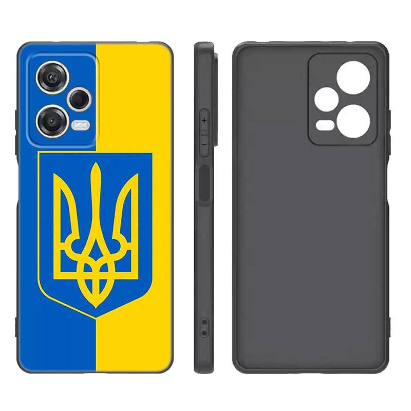 

Чорний силіконовий чохол для телефону Girl Flag Ukraine для Xiaomi Redmi Note 9 10 11 11S 11T 12 13 Pro 5G Plus 9S 10S 12S Redmi Note 12 4G
