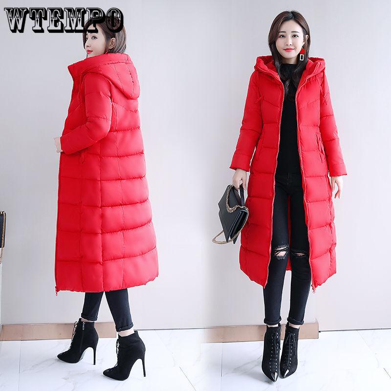 Zimowy koreański płaszcz bawełniany damski średniej długości kurtka bawełniana damska kurtka bawełniana puchowa pogrubiona dopasowana kurtka bawełniana kurtka