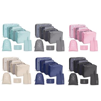 7x/Set Tavel Packing Cubes Suitcase Organiser Travel Organiser Travel Storage Bag Luggage Organisers Packing Organisers