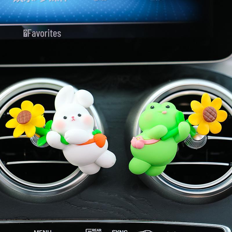 Cartoon Pinwheel Aromatherapy Vent Clip: Small Animal Car Air Freshener.