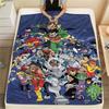 1PC Teen Titans Print FlAannel Blanket, High Quality Comfortable for All Seasons, Home Decor, Warmth and Comfort