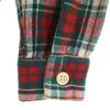 50s vintage Check Pattern Long sleeve Wool shirt S Red Men's Used