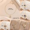 French Style Personality Hip-hop Style Necklace 1 Piece Inlaid with Colorful Zircon Devil Eye Necklace Accessories