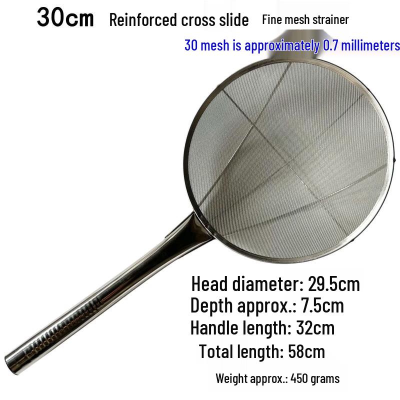 

Youde Thickened Long Handle Stainless Steel Frying Skimmer with Fine Mesh