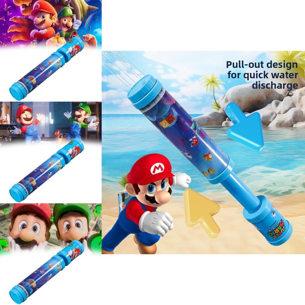 Super Mario Water Gun Toy With Pullaction Water Spray For Kids Beach And Pool Play