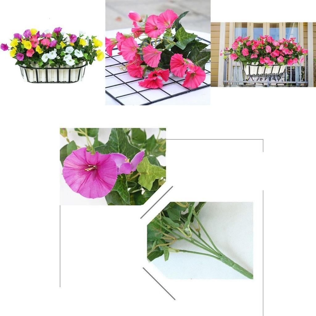 Artificial 35cm Morning Glory Flower Silk Petunia Vine Wall Home Decor