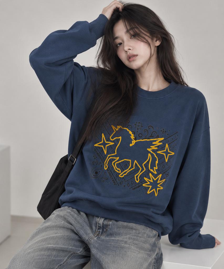 DOTON Pegasus Flight Sweatshirt (Black)