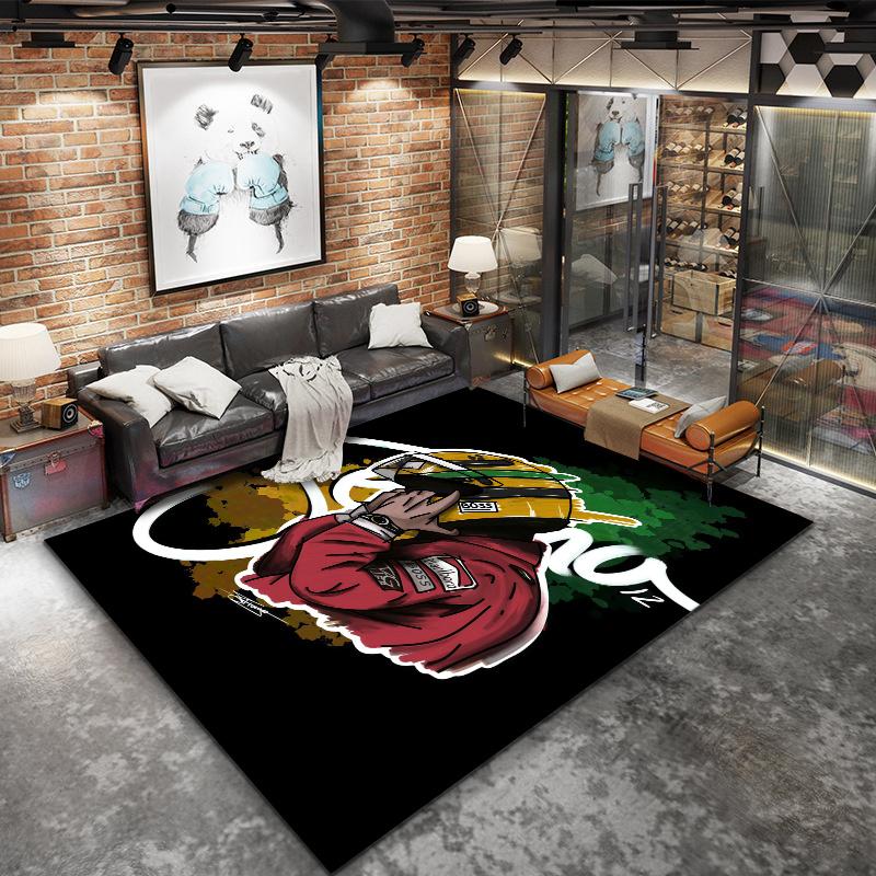 Ayrton Senna Carpet Rug for Living Room Bedroom Home Sofa Decoration,Kids play Nonslip Floor Mat