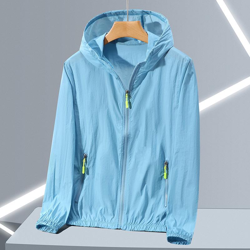 Quick-Dry Lightweight Sun Protection Jacket - Plus Size, Breathable, Hooded Ice Silk for Men & Women