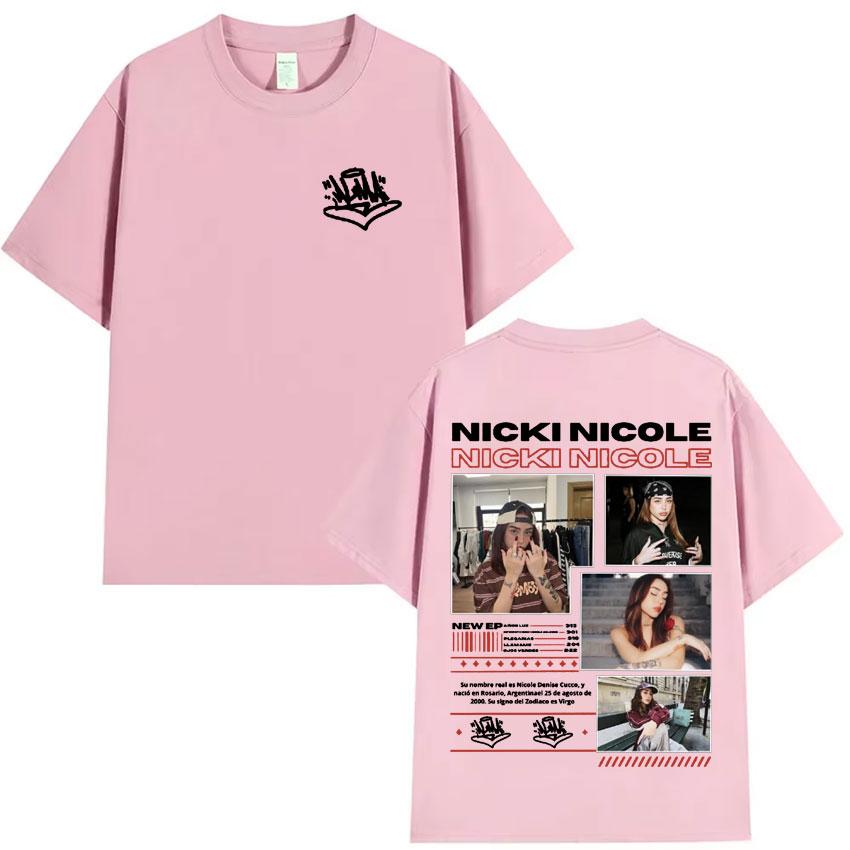 Nicki Nicole Fashion T Shirts Harajuku High Quality Tee ONeck Short Sleeve Cotton Mens Woman Cozy TShirts Gift Tops Streetwear