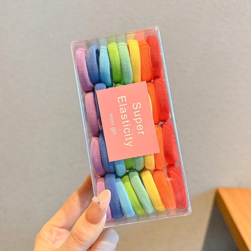 Kleiner Bär Hochelastisches Kaffee-Haargummi für Frauen und Mädchen - Langlebig, Schlicht und Elegant