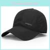 Versatile Summer Baseball Hat For Men In Black And Grey With Quick Dry And Breathable Mesh Design