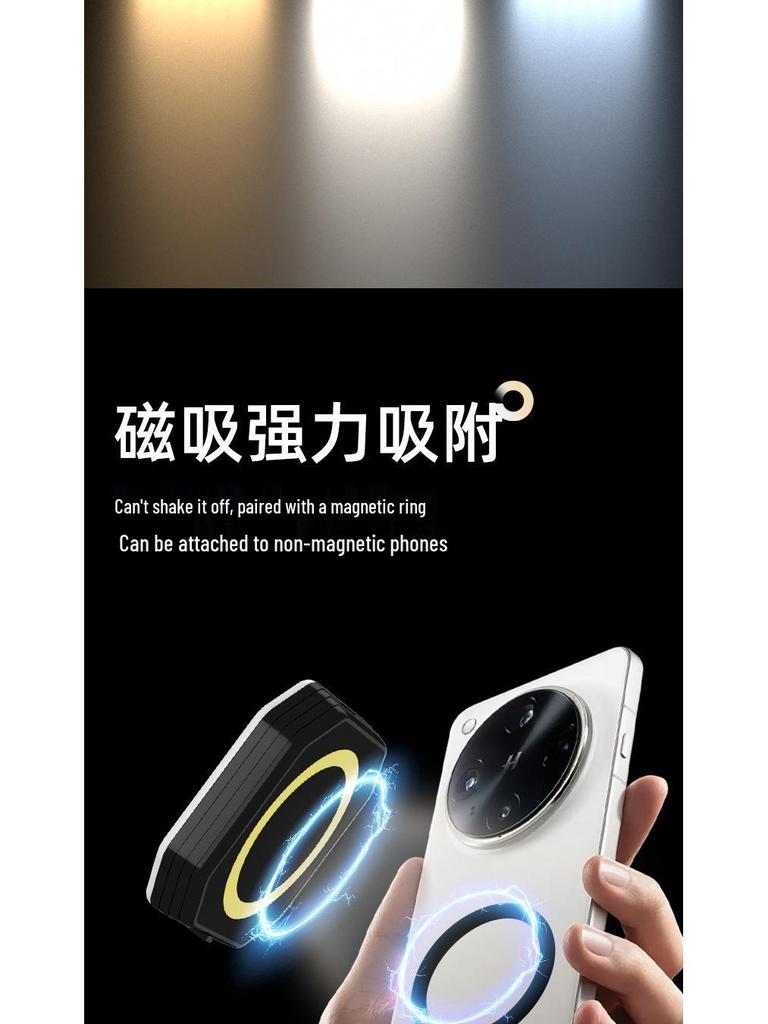 F01 Magnetic RGB Pocket LED Light for Live Streaming and Photography