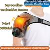 Heated Vibrating Massage Pad Shoulder 5000mAh Portable Knee Massager Shoulder Protector for Relaxation