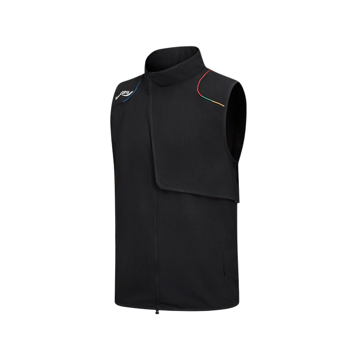 Saucony Zip Neck Sleeveless Vest Men vest SA2269VT41T-BK012 M
