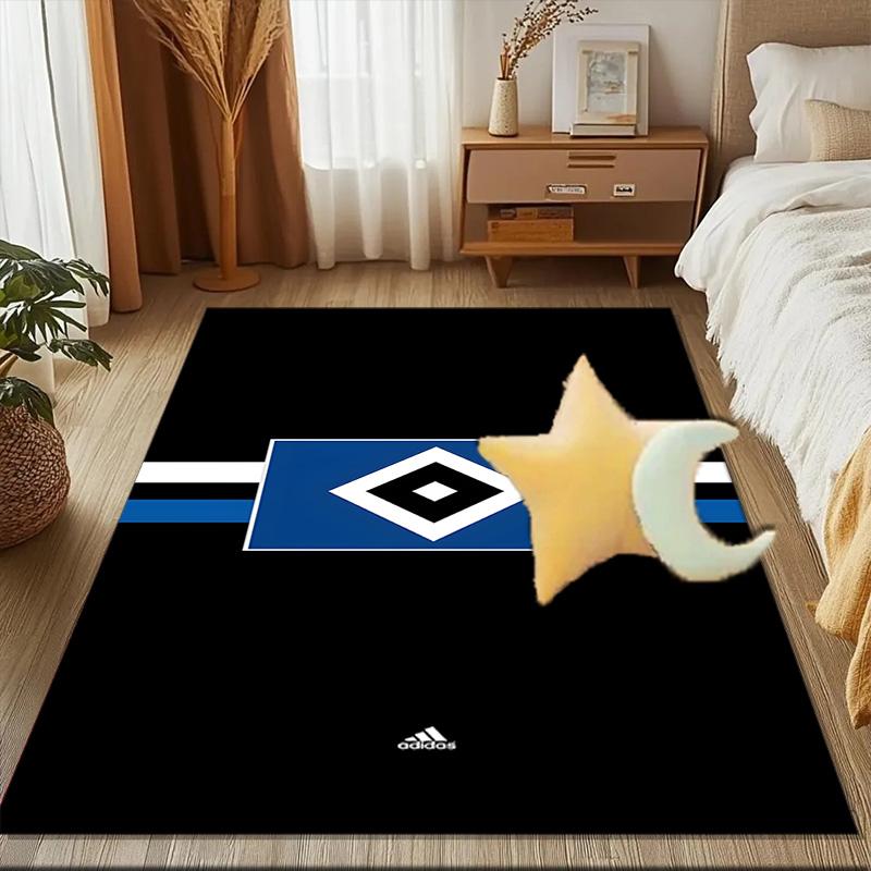 Hambur-ger Of Victory Symbol Rug for Living Room, Game Rooms, Office, Bedroom, Office Floor Mat Playful Design, fan gifts Christmas decor