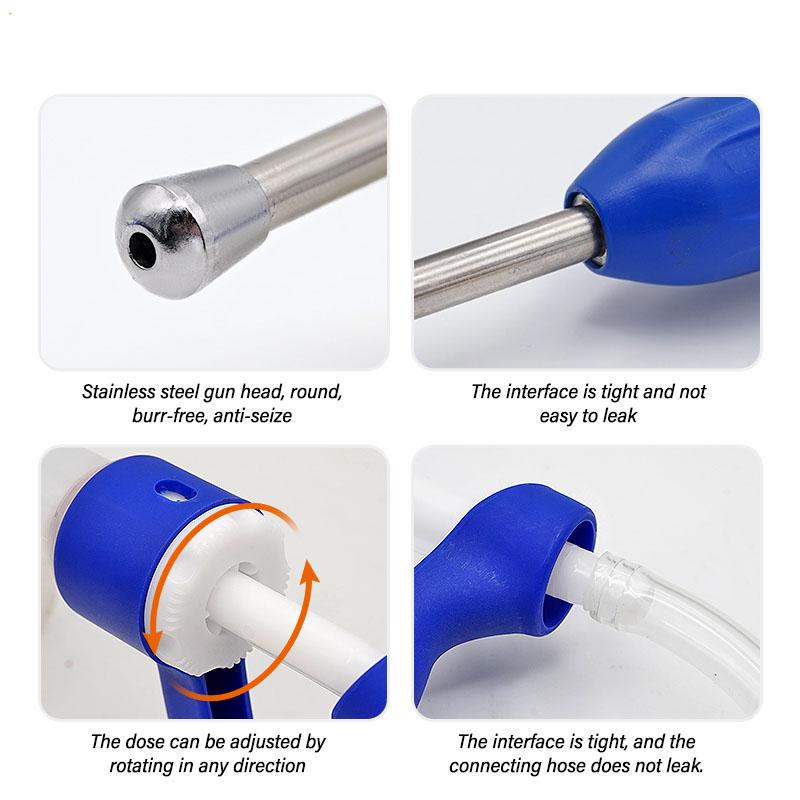 30ml Veterinary Drencher Continuous Feeding Gun Automatic Feeder for Cattle Backpack Medicine Pot Drenching Gun with or Without
