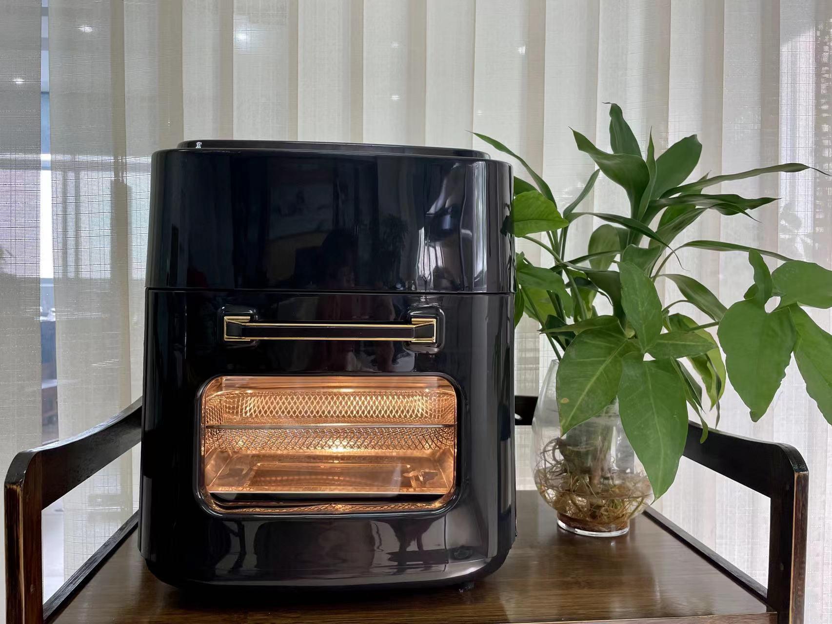 

15L Large Capacity Smokeless Air Fryer for Wings and Fries EU Standard чёрный