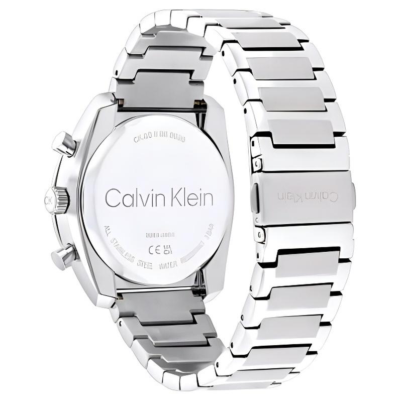 Calvin Klein Watch Quartz Movement Stainless Steel Strap 42mm Blue Dial Men's Watch 30 Meters Waterproof 25200464