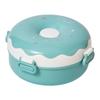 Contenitore Pranzo a Forma di Ciambella con Cucchiaio Forchetta 900ml Scatola Pranzo Bento per Viaggio e Uso Quotidiano per Adulti/Bambini/Piccoli