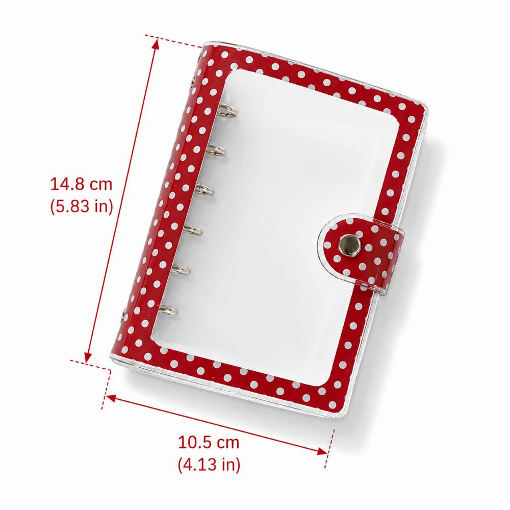 Clear Polka Dot Clear Binder PVC Loose-Leaf Notebook Cover  Kpop Photocard Collection