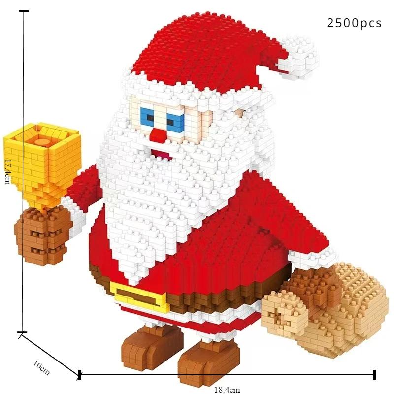 

Санта-Клаус Миниатюрные Мелкие Частицы Рождественская Серия Строительные Блоки Детские Игрушки Подарки на Фестиваль