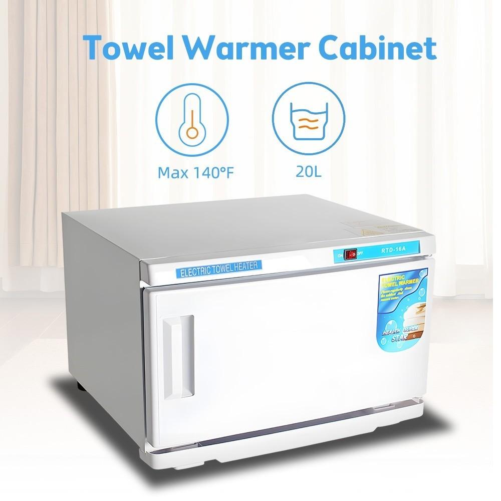 150W 20L Large Capacity UV Hot Towel Warmer Cabinet Facial Spa Hair Beauty Salon Equipment  Quick Hot Bath Towel Heater