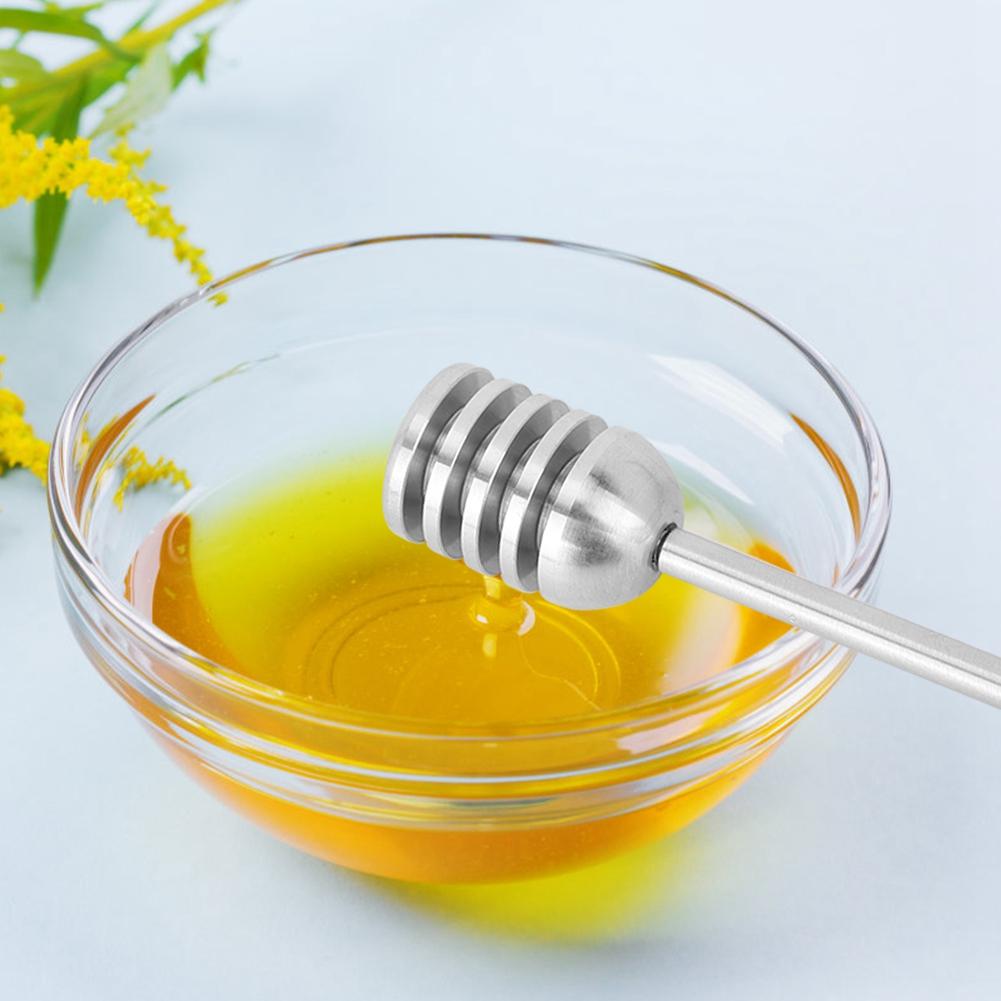 Lingură de Miere din Oțel Inoxidabil 304 de Uz Casnic, Polonic, Agitator, Băț de Amestecare, Ustensilă de Gătit pentru Bucătărie, Negru