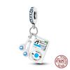 925 Silver Game Music Headphones Series Charms Fit 4MM hole diameter Beads Bracelet for Women Jewelry gift making