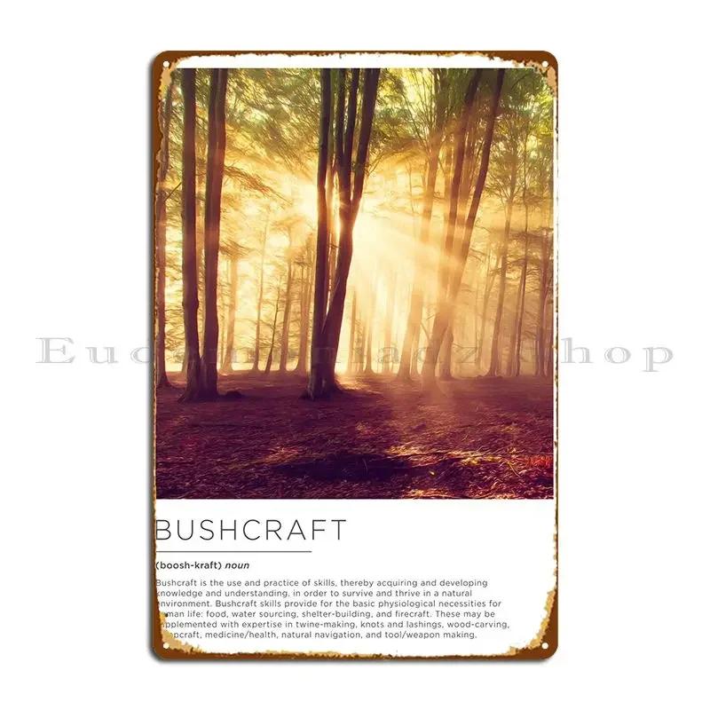 Bushcraft Landscape Metal Sign Kitchen Poster Printing Club Kitchen Tin Sign Poster 20x30cm(7.8x11.8inch)
