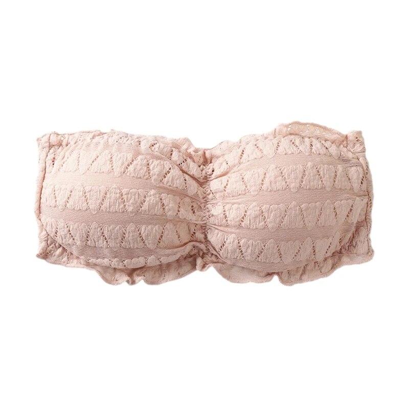 Bawełniany seksowny biustonosz damski Piękny koronkowy tył Bez ramiączek Bez szwu, na co dzień, dopasowane topy typu tuba