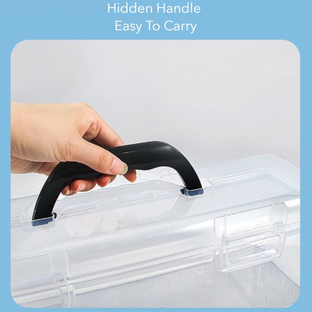 Plastic Painting Brush Case Clear Marker Pen Storage Holder Calligraphy Toolbox Art Students