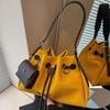 Single-shoulder Bag with A Laid-back Style Lightweight Underarm Bucket Bag Large-capacity Crossbody Bag