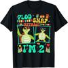Plod Snap Retract Eu Sou 2 Criança Tartaruga Camiseta de 2º Aniversário