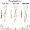 20PCS Rose-Shaped Wooden Cutouts, Spring Floral Crafting Wood Art Boards for DIY Projects, Festive Gifts, Home & Outdoor Decor, Painting Supplies