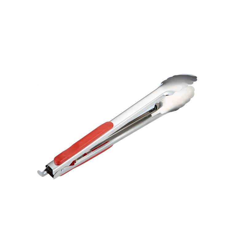 

Красная ручка Утолщенные кухонные щипцы из нержавеющей стали для выпечки и сервировки