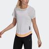 Adidas Two-In-One Running Sports Vest And Short Sleeve T-Shirt Women Tops White H32565