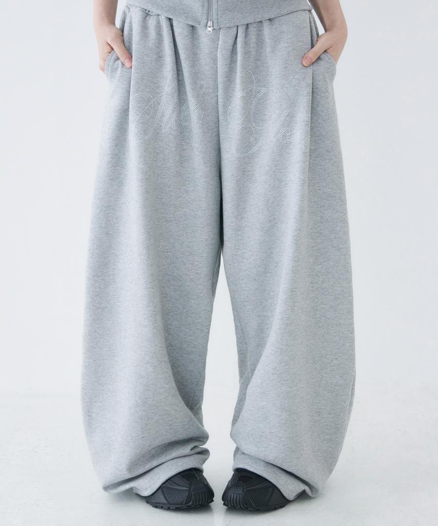 Seulliggeullou Hotfix Overfit Sweatpants [Gray]