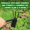 2 In 1 Heavy Duty Hoe Shovel Set Garden Tools for Digging Weeding Loosening Soil Ideal for Balcony Planting Vegetable Flower Gar