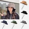 Classic Cotton Fisherman Hat With Wide Brim For Outdoor Sun Protection Summer Casual Wear