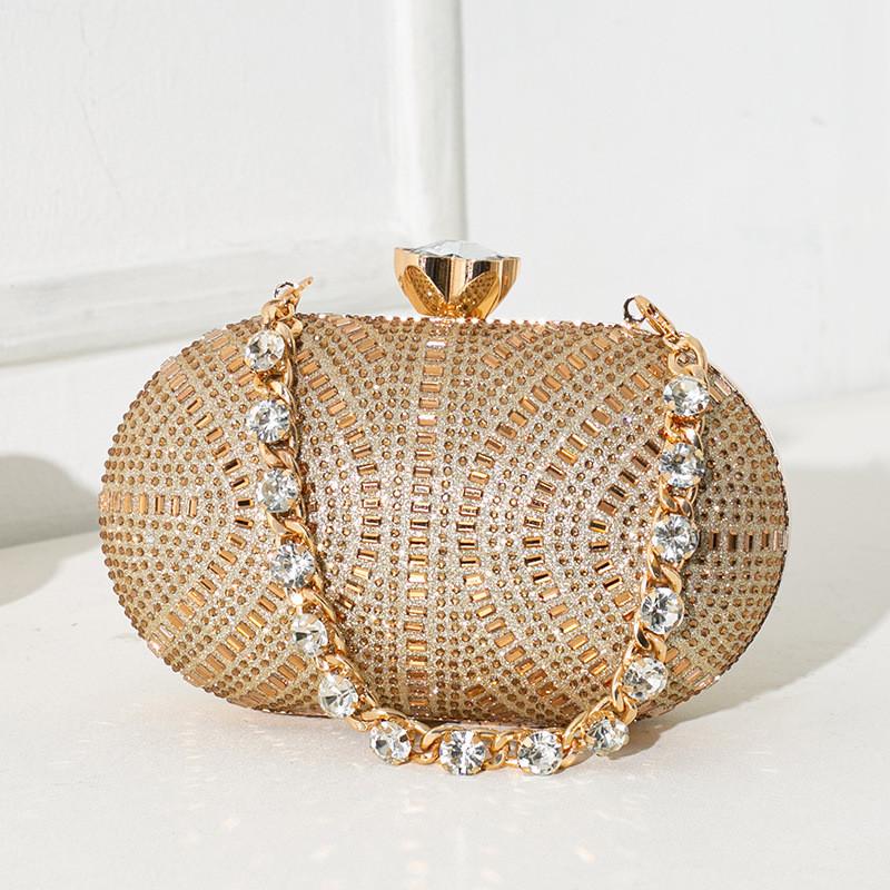 Fashion Clutch Bag With Water Drip Embellishments For Evening Parties And Formal Events