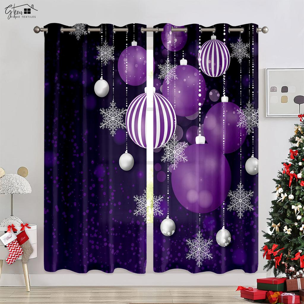 Christmas 3D Printing Decorative Drapes Christmas Tree Christmas Gift Livingroom Space Bedchamber Children Latest  Holiday Drapes
