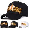 Unisex H Letter Pentagram Embroidery Baseball Caps Spring Autumn Outdoor Adjustable Casual Hats Sunscreen Hat Sports Cap