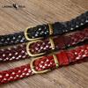 Women's Belt Genuine Leather Braided High Quality First Layer Cowhide Personality All-match Belt
