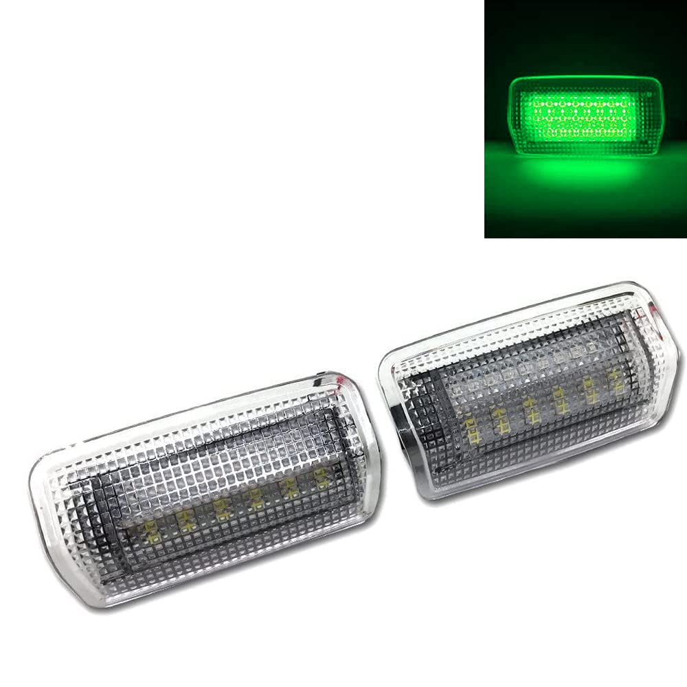 

2022 Подсветка двери вежливости Приветственная подсветка Лазерный логотип Светодиодная проекция логотипа HD Комплект фонарей подсветки двери автомобиля Совместим с Toyota 80-й серии 15-го поколения зелёный