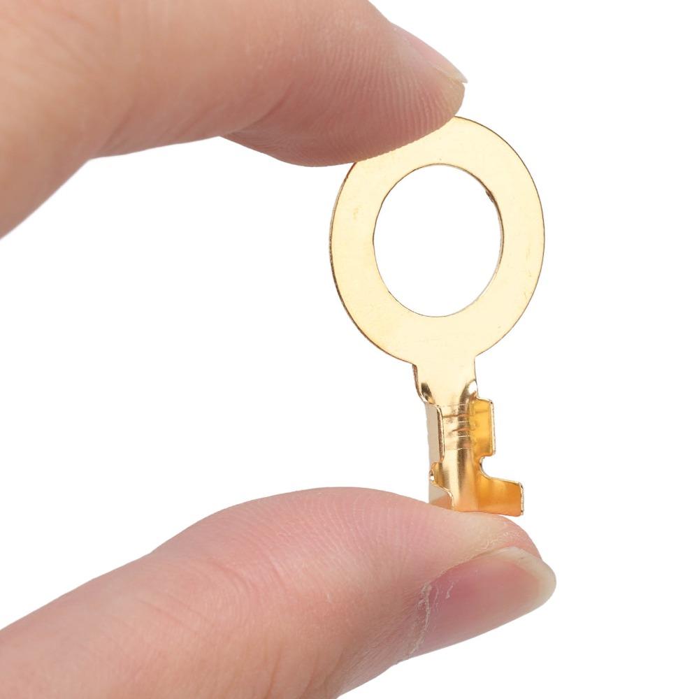 540 PCS M3 M4 M5 M6 M8 M10 Ring Terminal with Storage Box Copper Brass Wire Lugs O Type Ring Terminals Non-Insulated