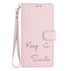 Custodia a Portafoglio in Pelle a Libro per Cubot Max 5 A10 P50 A20 A30 A40 P90 X100 Note 40 60 Design Embossato Keep Smile con Laccetto da Polso