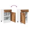 Lyon Base Cabinet with Drawer Vintage Wood Look 50 X 46 X 81.5 Cm Particleboard